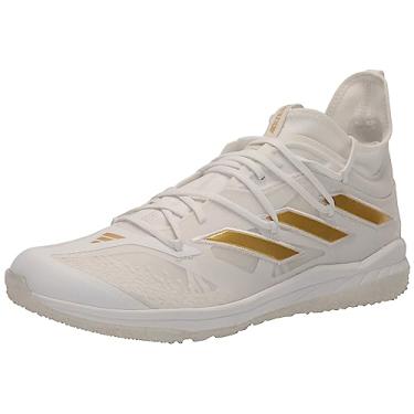 Imagem de adidas Tênis masculino Adizero Afterburner 9 Nwv, Branco/Dourado Metálico/Dourado Metálico, 12.5