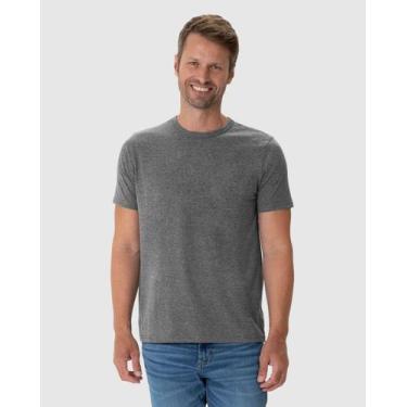 Imagem de Camiseta Original Masculina Decote Redondo Em Algodão - Malwee, Cinza 
