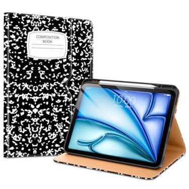Imagem de VIKESI Capa para iPad Air de 13 polegadas (M3) 2025 / (M2) 2024, capa de couro premium, suporte para Apple Pencil, hibernar/despertar automático, capa com suporte - livro