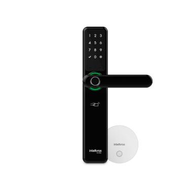 Imagem de Fechadura Inteligente Embutir com Biometria IFR 7000+ Preta Intelbras