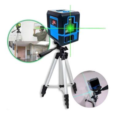 Imagem de Nível A Laser Digital Verde Recarregável 2 Linhas Esquadro S