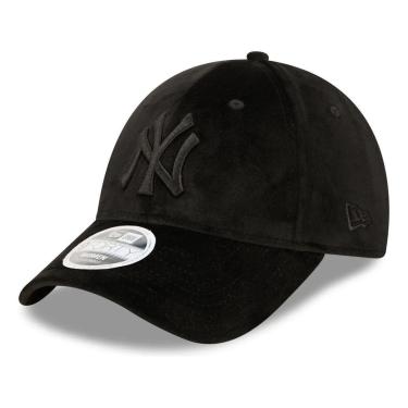 Imagem de Boné New Era Feminino 940CS MLB NY Yankees Veludo All Black-Feminino