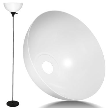 Imagem de SHINEOFI Abajur de plástico em forma de cogumelo para luzes pendentes, globos de ventilador de teto e lâmpadas de parede, substituição decorativa com material durável e fácil de limpar, capa versátil