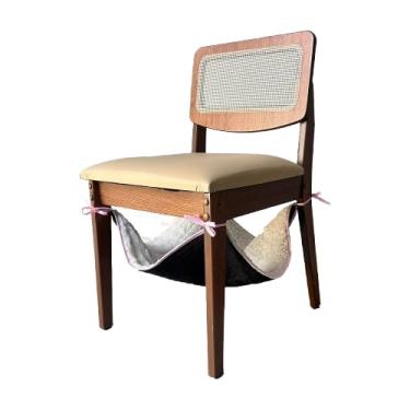 Imagem de Rede Suspensa de Gatos para Cadeiras e Poltronas Chiara Impermeável Sherpa Palha