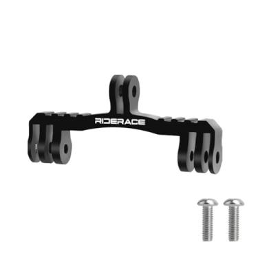 Imagem de HOUSON Adaptador de suporte duplo para guidão – Suporte de alumínio leve para luzes de bicicleta, câmeras de ação e computadores