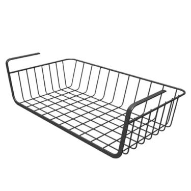 Imagem de Cesto Organizador Aramado Suspenso Multiuso 48x24,5x14cm de Metal - Prateleira Extra de Encaixe | Gaveta para Armários Mesas Cozinha Quarto e Escritório