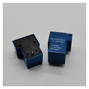 Imagem de 2 peças de alta corrente de módulo de placa de circuito DIY T90 relé sla-05 09 12V 24VDC 48vdc-sl-a - C 4/5 / 6 pinos 30A T90(SLA-24VDC-SL-C-6pin)