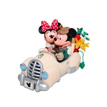 Imagem de Hallmark Enfeite de lembrança QXD5004 dos compradores de classe mundial Mickey e Minnie 2004