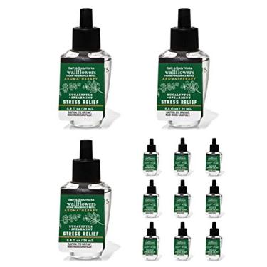 Imagem de Bath & Body Works Recargas de aromaterapia de flores de parede de hortelã de eucalipto (12 lâmpadas)