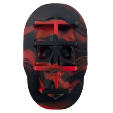 Imagem de Formas de cubos de gelo para coquetéis – Bandeja de molde de cubos de gelo com formato de caveira – Molde flexível de silicone para congelador de chocolate para uísque, bebidas frias, suco, coquetéis