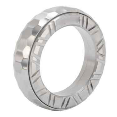 Imagem de Fabater Ferramenta Giratória de Alívio de Estresse Com Anel Háptico de Metal Resistente, Girador Manual de Aço Inoxidável para Atenção Plena e Interações, Brinquedo de Inquietação de Bolso para
