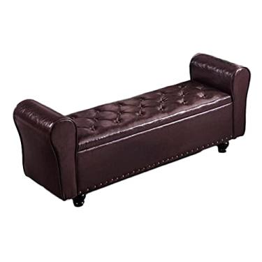 Imagem de Banco otomano banco de cabeceira banco europeu para quarto banco de cabeceira banco de sapatos simples moderno loja de roupas banco de vestiário banco de sofá nórdico banco de descanso para pés banco