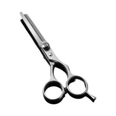 Imagem de Tesoura Profissional De Cabeleireiro Para Desbaste E Corte Com Dentes 