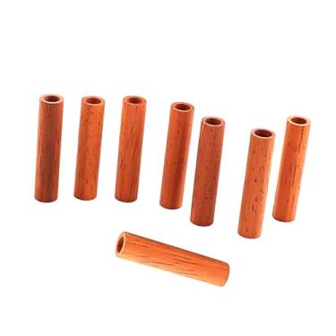 Imagem de 8 peças de madeira duráveis ​​peças de guitarra treliça haste truss rod plug truss Rod Cover Truss Rod Tube