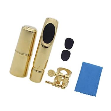 Imagem de Acessórios para saxofone Bocal de saxofone Bocal profissional para saxofone alto 5C 6C 7C 8C com acessórios de ligadura de tampa