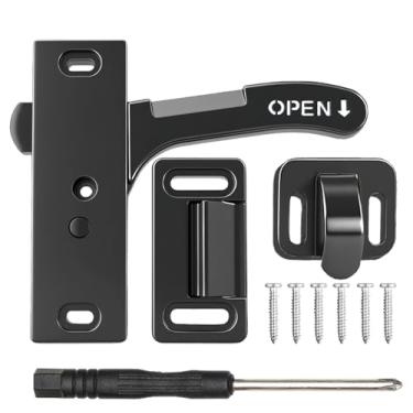 Imagem de Fushichang Kit de substituição de trava de porta de tela de trailer - Campista, Motorhome, acessório de trailer de viagem - Ajuste específico do lado do passageiro, maçaneta de porta de substituição