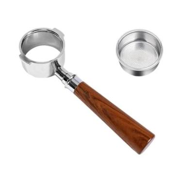 Imagem de Portafiltro Sem Fundo De Aço Inoxidável De 51 Mm Para Delonghi EC200 E