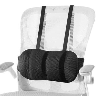 Imagem de Almofada Lombar | Suporte Ergonómico Ajustável Em Altura,Almofada de Apoio Lombar para Cadeira de Escritório - para Casa Escritório Escola Cadeira de Rodas Poltrona Viagem