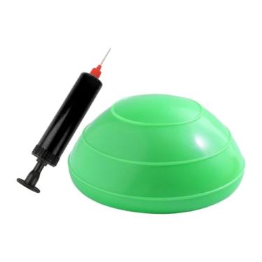 Imagem de Dynwave Bola de equilíbrio inflável portátil de 16 cm de diâmetro, versátil, antiderrapante, para treinamento de força em casa e na academia, Verde