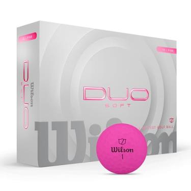 Imagem de WILSON Bolas de golfe 2025 Duo Soft - Rosa, 12 bolas