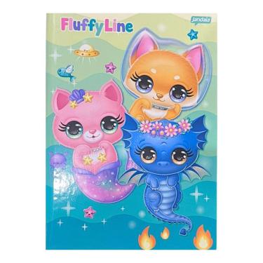 Imagem de Caderno Brochura Capa Dura 1/4 Pequeno Fluffy Line 96 Folhas Tilibra Estampa 2