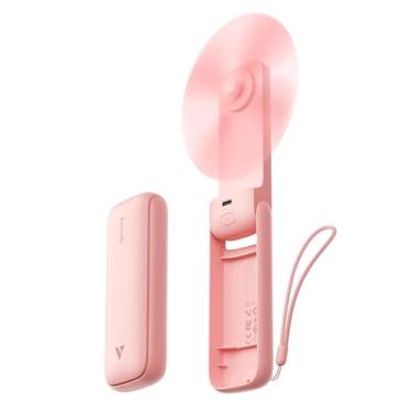 Imagem de Aecooly Ventilador portátil fino [apenas 2,7 cm de espessura], mini ventilador portátil fino de 3 velocidades, ventilador pessoal recarregável por USB, pequeno ventilador de bolso dobrável para