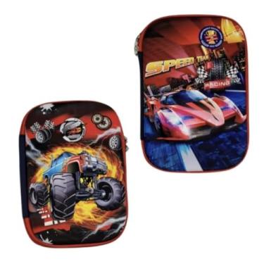 Imagem de Estojo Escolar 3D Infantil (Desenhos Variados) (CARRO VERMELHO)