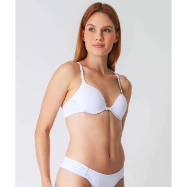 Imagem de Sutiã Push Up Nadador Com Bojo Marisa Branco-62019, Branco, 42