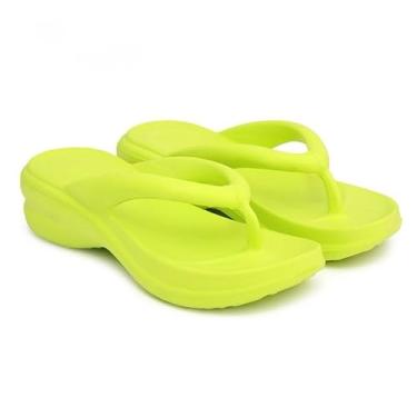 Imagem de Chinelos ortopédicos femininos – Ultraleves, macios e superconfortáveis (Verde Lima,33/34)