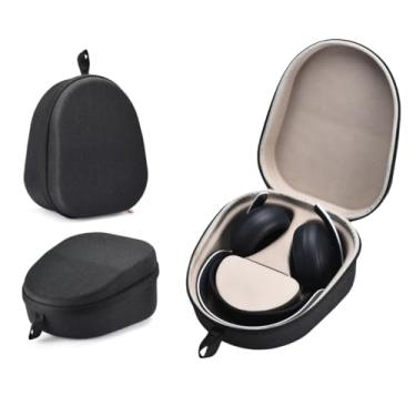 Imagem de Capa de fone de ouvido compatível com PlayStation Pulse Elite para PlayStation 5, fones de ouvido Bluetooth sobre a orelha, bolsa rígida para transporte de viagem com armazenamento a cabo (preto)