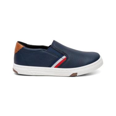 Imagem de Sapatênis Tênis Slip-On Infantil Urban Calce Facil Bardone, Azul marin