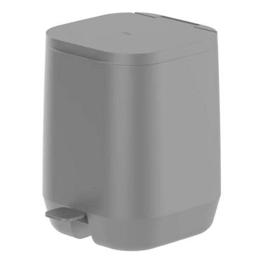 Imagem de Lixeira com Pedal Aura 6 Litros - Preta – Ou