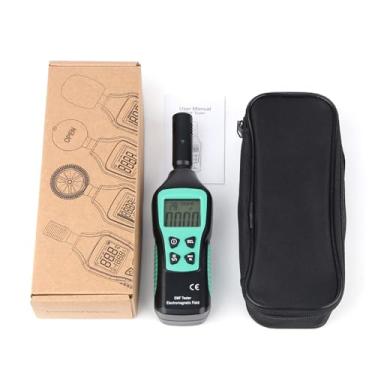 Imagem de Testador de campo eletromagnético portátil, detector de radiação, medidor EMF com visor LCD para casa