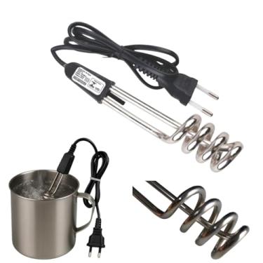 Imagem de Ebulidor Elétrico 500W, 220V, Ferve Água Rápido, Plástico e Ferro, Desligamento Automático, 15x3cm