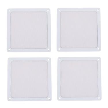 Imagem de Ymiko Capa de Ventilador de Caixa de PC de Malha Fina Magnética Com Grade de PVC, Filtro de Ar à Prova de Poeira de 5,51 "x 5,51" para Ventiladores de Resfriamento de Computador, Pacote de 4,