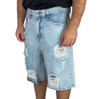 Imagem de Bermuda Surf Trip Jeans Estone Clara Rasgada-Masculino