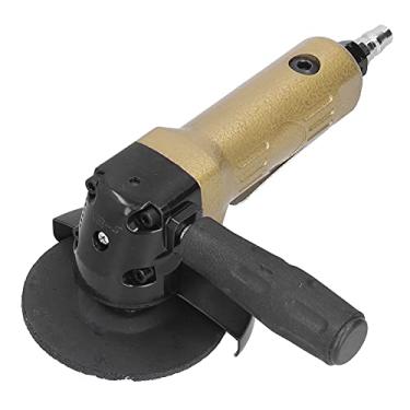 Imagem de Máquina de corte pneumática portátil de 4 polegadas, rebarbadora angular de ar, poderosa construção de liga de aço de 11000 rpm para moagem de metal, polimento, soldagem, trabalho (Ouro)