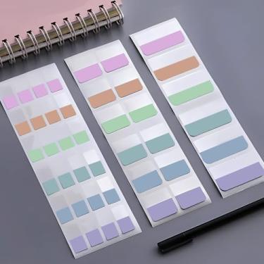 Imagem de 420 peças de abas adesivas para anotações, marcadores de página para escritório, agenda de estudo, multigradiente colorido