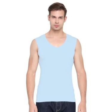 Imagem de Camiseta Sem Mangas De Seda Gelada Para Homens, Sem Marcas, Para Espor