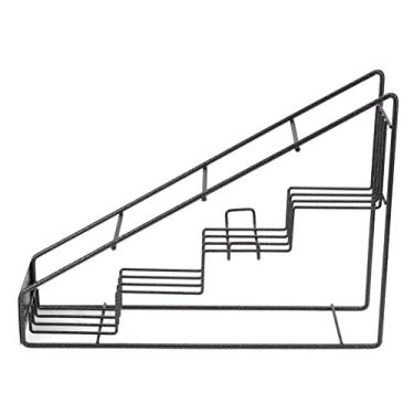 Imagem de Acouto Suporte para Garrafa de Xarope de café, 4 Compartimentos, Suporte para Garrafa de Xarope Inoxidável, Prateleira de café Estável, Prateleira de Cozinha