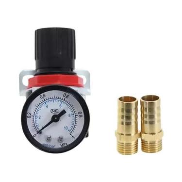 Imagem de Regulador De Pressão Pneumático De Ar Comprimido Com Rosca BSP De 1/4"