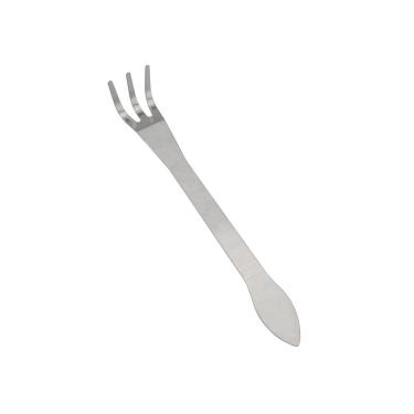 Imagem de JianLing Ancinho de raiz de três garras de aço inoxidável Bonsai aerador de solo planta em vaso Oxigenador Ferramenta de remoção de ervas daninhas 200 mm prata para varanda jardim acessórios de