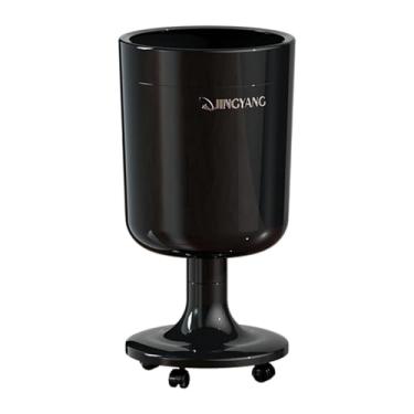 Imagem de predolo Lixeira com Rodas, Grande Capacidade de 16L, Lixeira Robusta para Escritório, Quarto, Casa, Banheiro e Sala de Estar, Preto