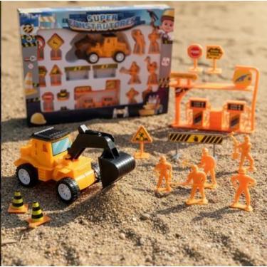 Imagem de Brinquedo Construção Trator Bonecos e Acessórios Infantil - SALVE FAVE