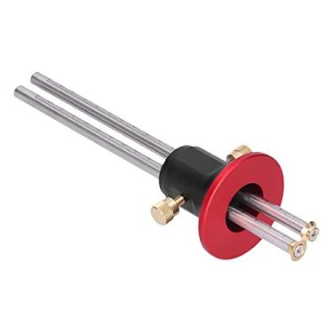 Imagem de MEDIDOR DE MARCAÇÃO DE MADEIRA LÂMINA DE DUPLA RÉGUA FERRAMENTA DE CARPINTEIRO SCRIBING DE MADEIRA, MATERIAL DE BRONZE, MARCAR COM PRECISÃO A POSIÇÃO DE TRABALHO, MARCAÇÃO DE (200mm)