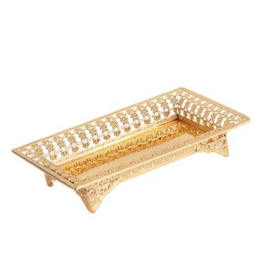 Imagem de Ｂｅｓｇａ Bandeja de frutas, suporte para bolo, base estável, peça central de mesa, fruteira, prato de sobremesa para decoração de Natal, casamento, aniversário