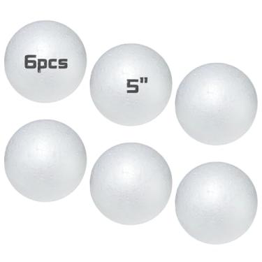Imagem de Bolas de isopor de 12 cm, 6 bolas de espuma para artesanato