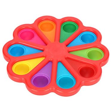 Imagem de Paleta de pintura infantil, potes codificados por cores, materiais de arte laváveis ​​para casa, escola, jardim de infância, material de borracha plástica durável (Vermelha)