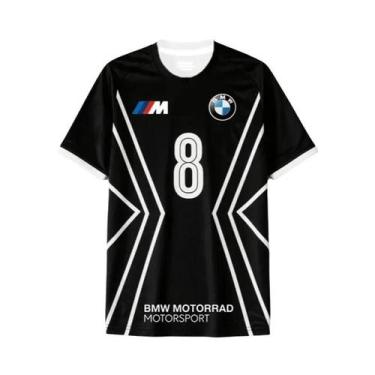 Imagem de Camiseta Masculina De Verão BMW Manga Curta Moda Casual Esportiva Corr