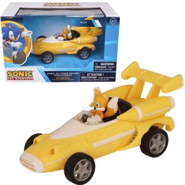 Imagem de Carrinho Tails Fricção Pull Back 9cm Filme Sonic 3 Fun